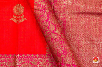 Banarasi Silk Saree - Handwoven - Matka Silk - PM 257 - Banarasi Silk - Panjavarnam