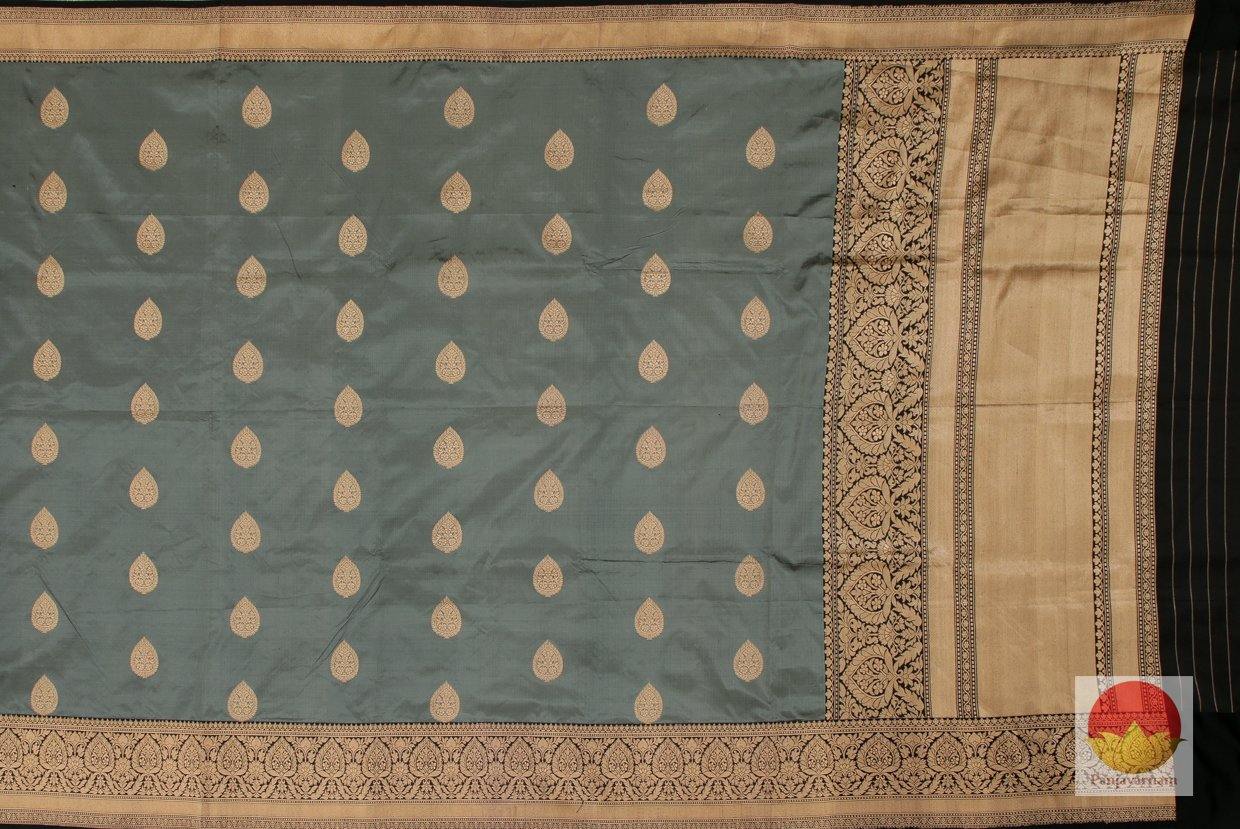 Banarasi Silk Saree - Handwoven Pure Silk - PB 119 - Banarasi Silk - Panjavarnam