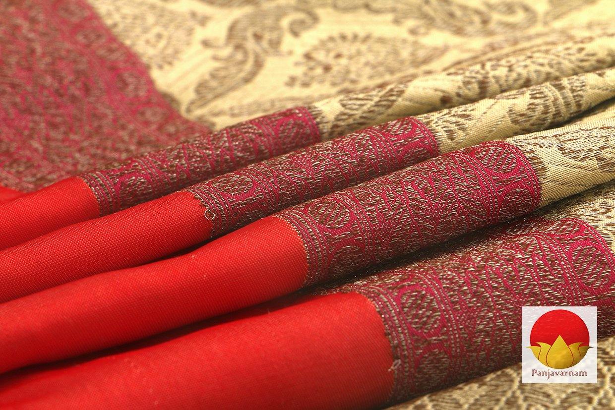 Banarasi Silk Saree - Handwoven Pure Silk - PB 201 - Silk Cotton - Panjavarnam