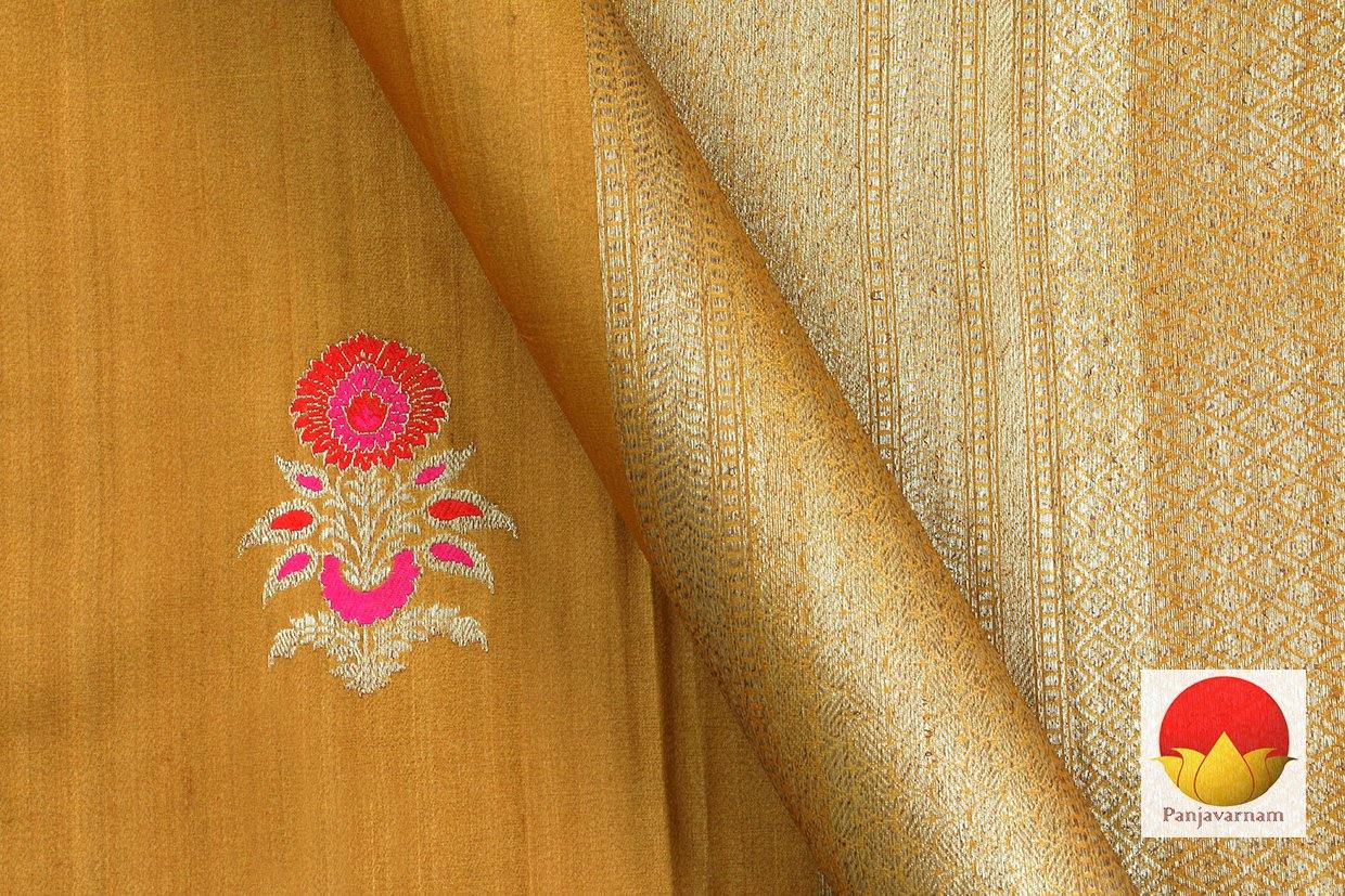 Banarasi Silk Saree - Handwoven Pure Silk - PB 203 - Banarasi Silk - Panjavarnam