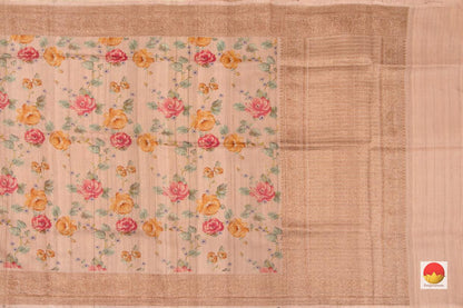 Banarasi Tussar Silk Saree - Handwoven Pure Silk - PBT 258 - Banarasi Silk - Panjavarnam