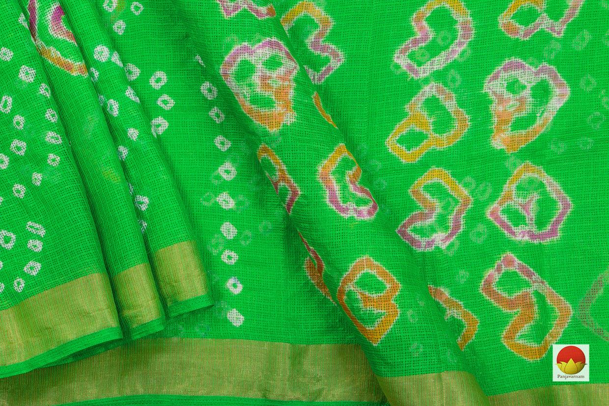 Bandhani Kota Saree - Handwoven - PV RJ 04 - Bandhani Silk - Panjavarnam PV RJ 04