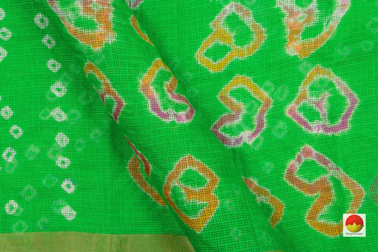 Bandhani Kota Saree - Handwoven - PV RJ 04 - Bandhani Silk - Panjavarnam PV RJ 04