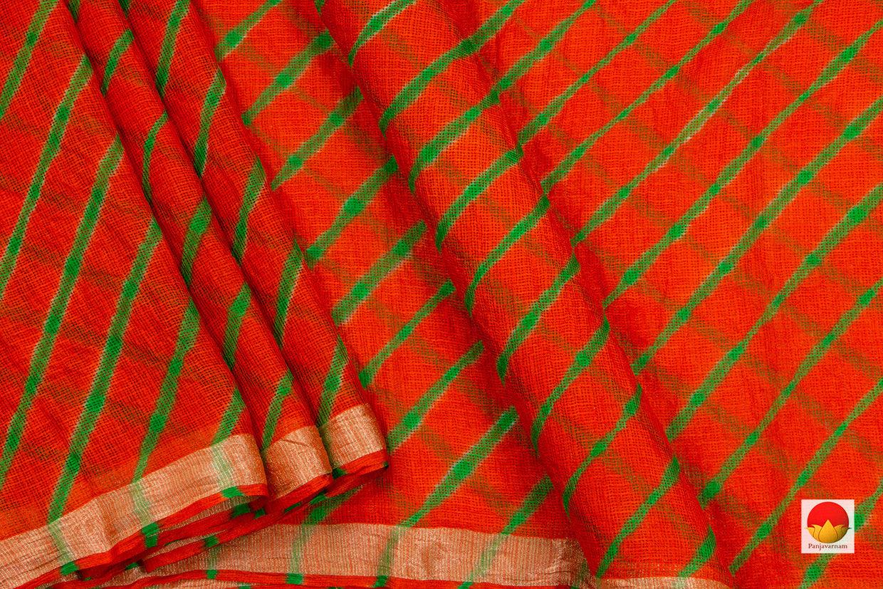 Bandhani Lehariya - Kota Silk Saree - Handwoven - PV RJ 26 - Bandhani Silk - Panjavarnam