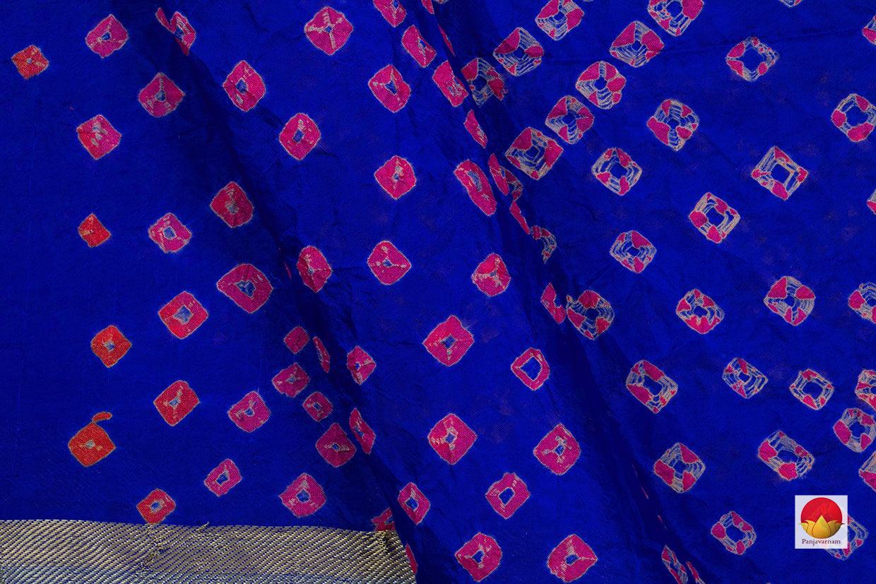 Bandhani Silk Saree - Handwoven - Gharchola - PV RJ 17 - Bandhani Silk - Panjavarnam