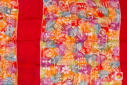 Batik Silk Saree - Handwoven Pure Silk - PB 257 - Archives - Batik Silk - Panjavarnam