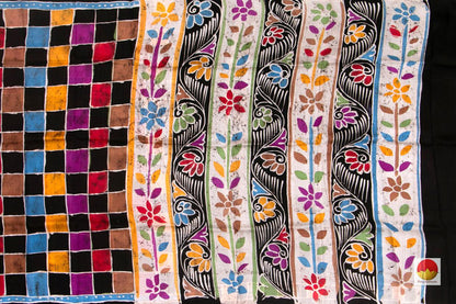 Batik Silk Saree - Handwoven Pure Silk - PB 271 - Batik Silk - Panjavarnam