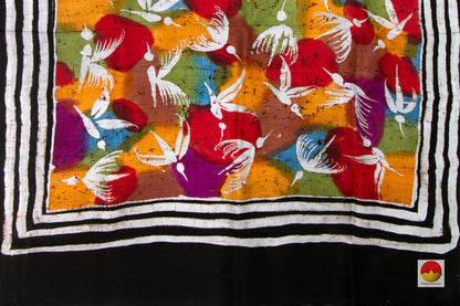 Batik Silk Saree - Handwoven Pure Silk - PB 275 - Batik Silk - Panjavarnam
