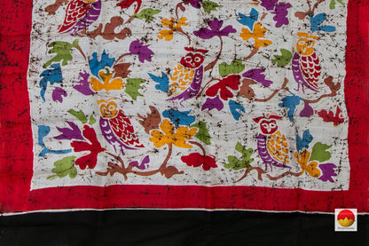 Batik Silk Saree - Handwoven Pure Silk - PB 283 - Batik Silk - Panjavarnam
