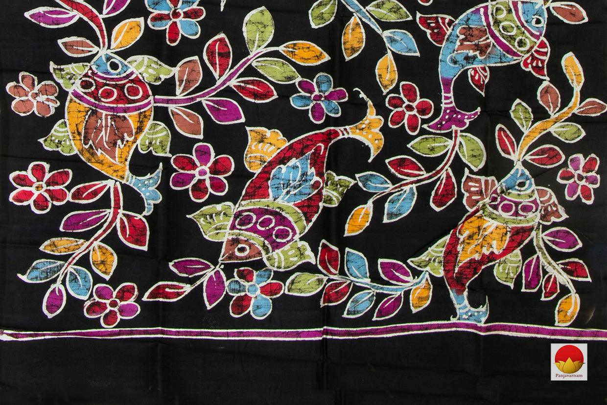 Batik Silk Saree - Handwoven Pure Silk - PB 286 - Batik Silk - Panjavarnam