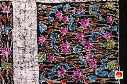 Batik Silk Saree - Handwoven Pure Silk - PB 291 - Saris & Lehengas - Panjavarnam