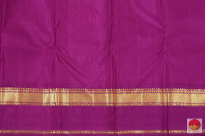 Beige & Purple - Handwoven Pure Silk Kanjivaram Saree - Pure Zari - PV G 2000 - Archives - Silk Sari - Panjavarnam