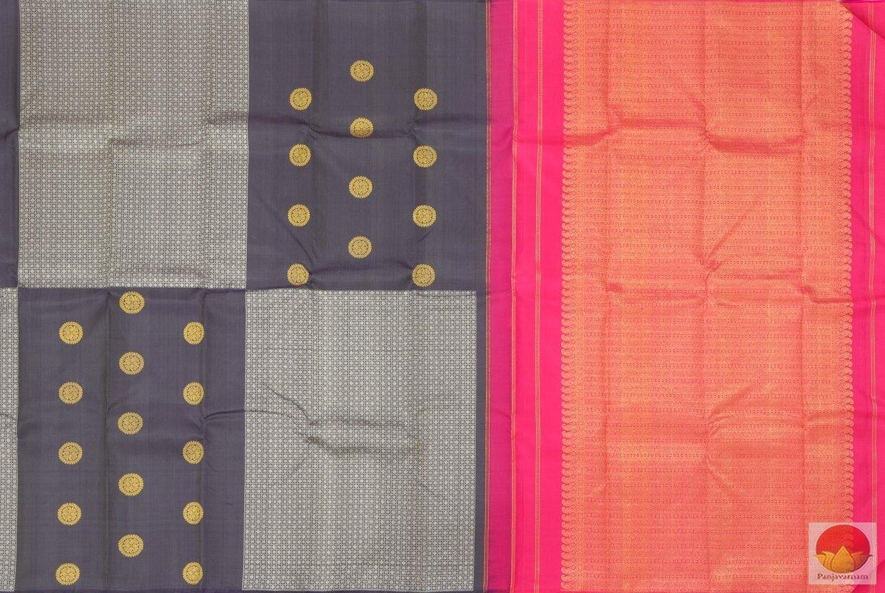 Blue & Pink - Kanchipuram Silk Saree - Handwoven Pure Silk - Pure Zari - PV DS 141 Archives - Silk Sari - Panjavarnam