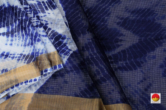 Blue Bandhani Shibori Kota Silk Saree Handwoven For Office Wear PV RJ 35 - Bandhani Silk - Panjavarnam