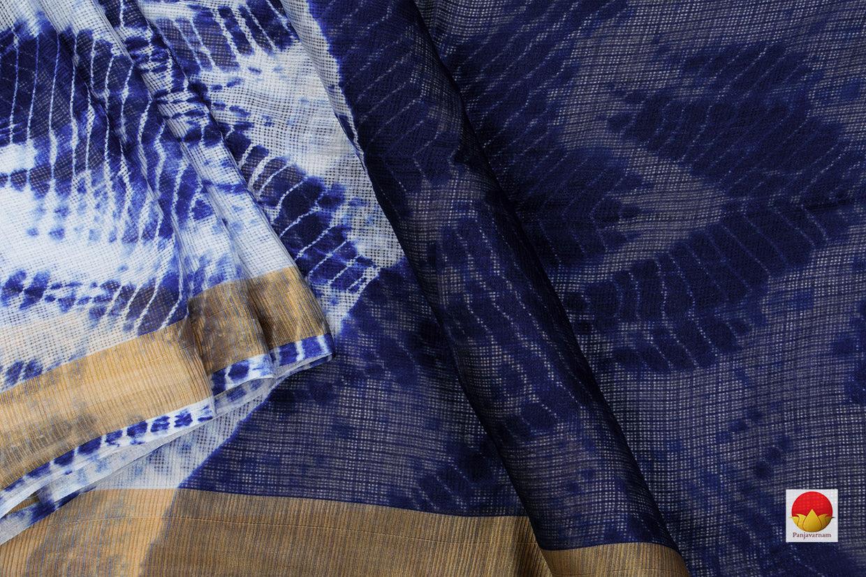 Blue Bandhani Shibori Kota Silk Saree Handwoven For Office Wear PV RJ 35 - Bandhani Silk - Panjavarnam PV RJ 35