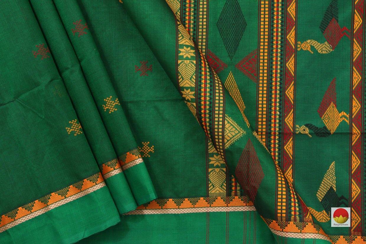 Bomkai Work - Silk Cotton Saree - Handwoven Kanchi Silk - KSC 315 - Archives - Silk Cotton - Panjavarnam