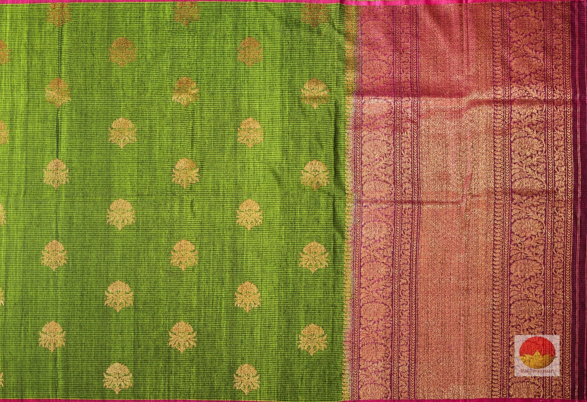 Borderless Banarasi Silk Saree - Matka Silk - PM 31 Archives - Banarasi Silk - Panjavarnam