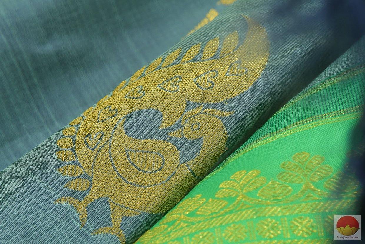 Borderless Handwoven Kanchipuram Pure Silk Saree - Pure Zari - PV G 4108 - Archives - Silk Sari - Panjavarnam