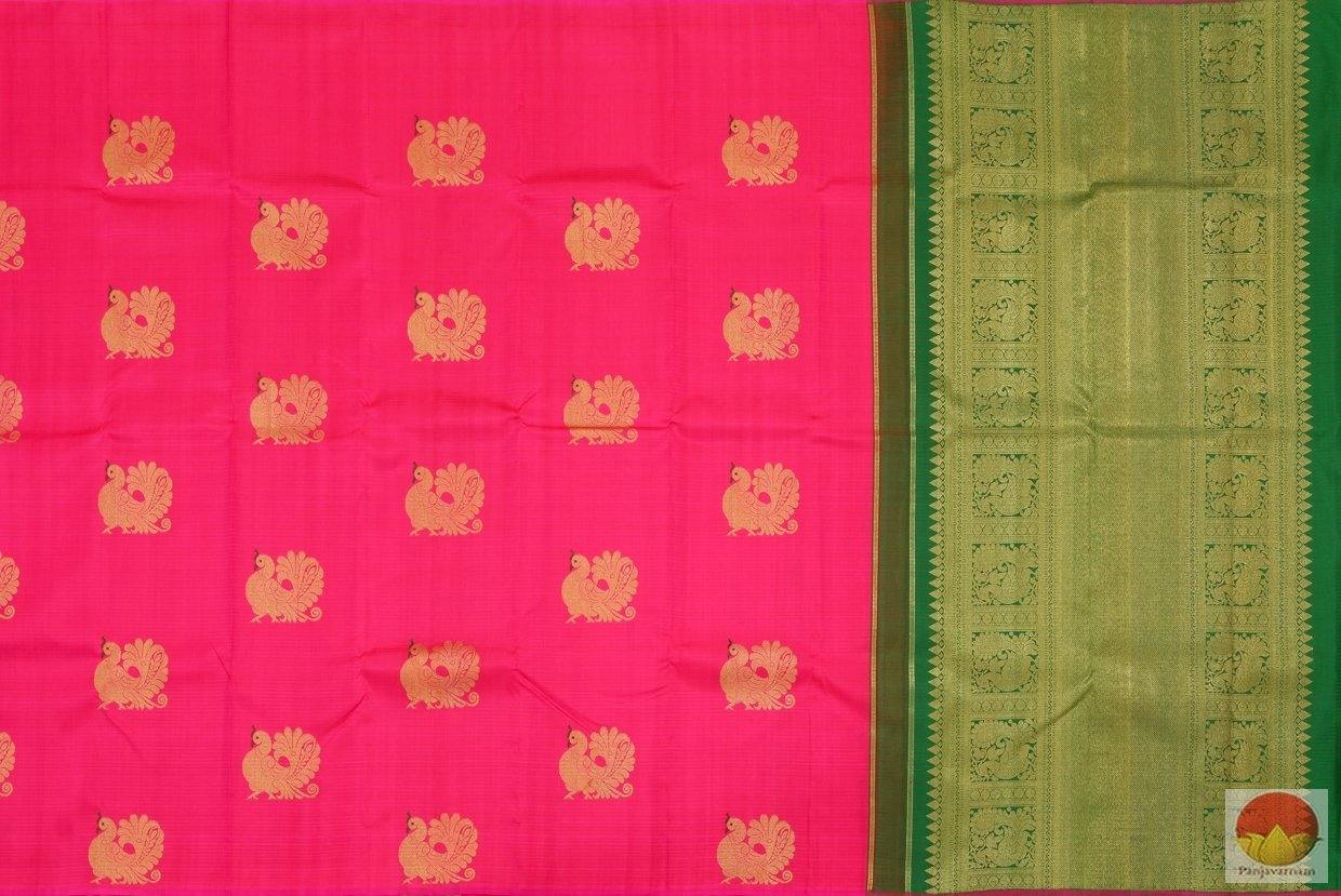 Borderless Handwoven Kanchipuram Pure Silk Saree - Pure Zari - PV G 4110 - Archives - Silk Sari - Panjavarnam