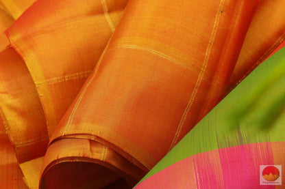 Borderless Handwoven Kanchipuram Pure Silk Saree - PV G 4233 - Archives - Silk Sari - Panjavarnam