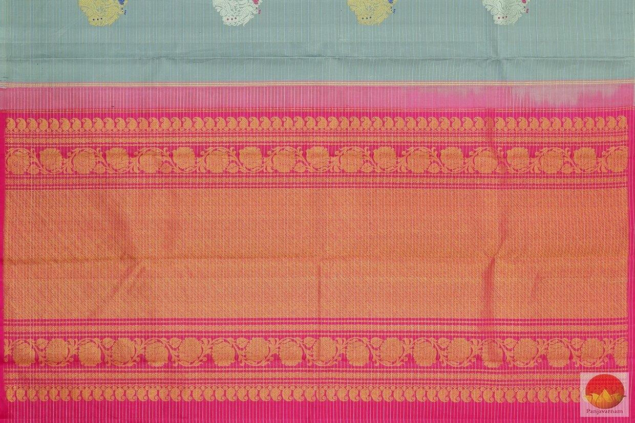 Borderless - Handwoven Kanchipuram Silk Saree - Pure Silk - Pure Zari - PV G 4113 - Archives - Silk Sari - Panjavarnam