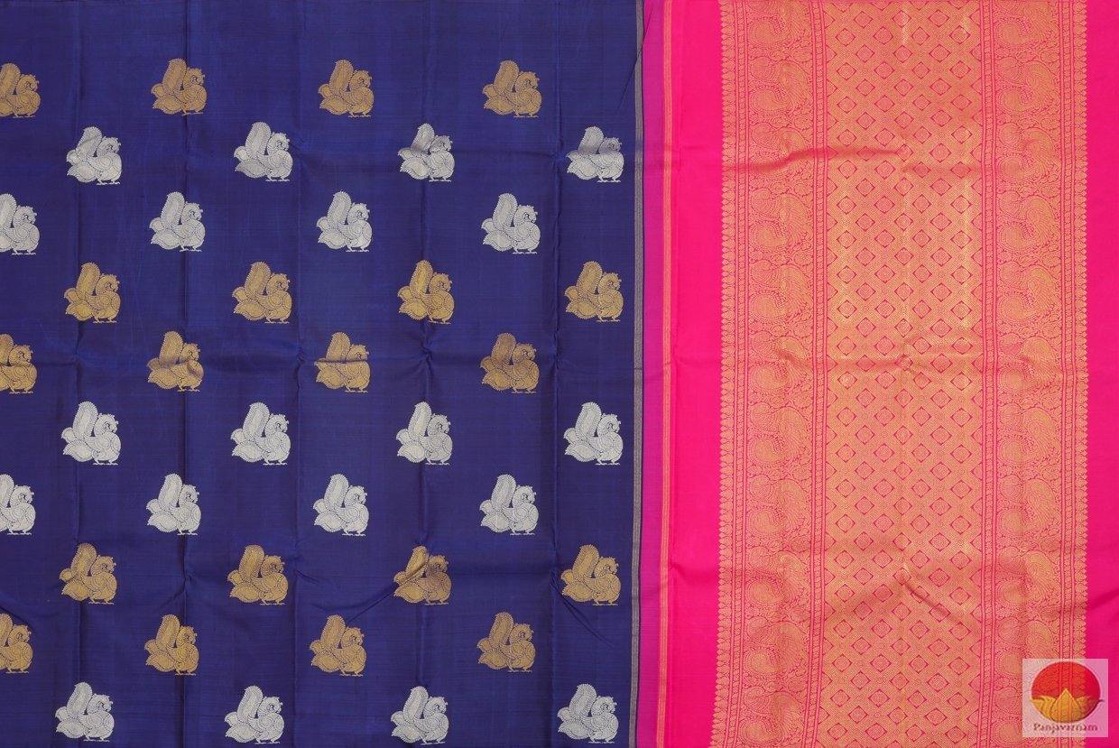 Borderless - Handwoven Kanchipuram Silk Saree - Pure Silk - Pure Zari - PVG 4111 - Archives - Silk Sari - Panjavarnam