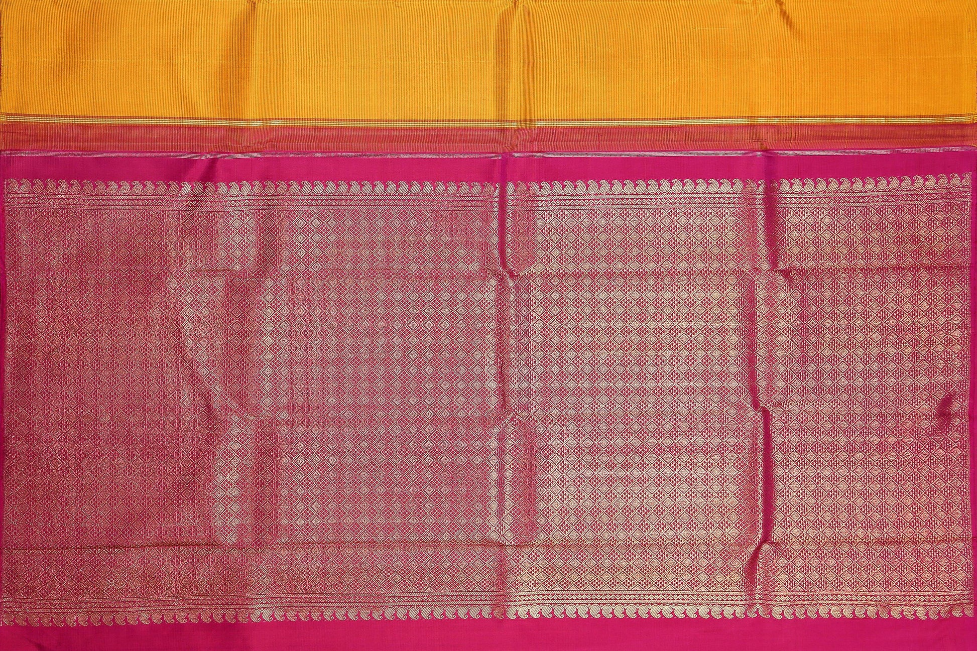 Borderless Handwoven Kanjivaram Pure Silk Saree - Pure Zari -PVA 0418 1306 Archives - Silk Sari - Panjavarnam