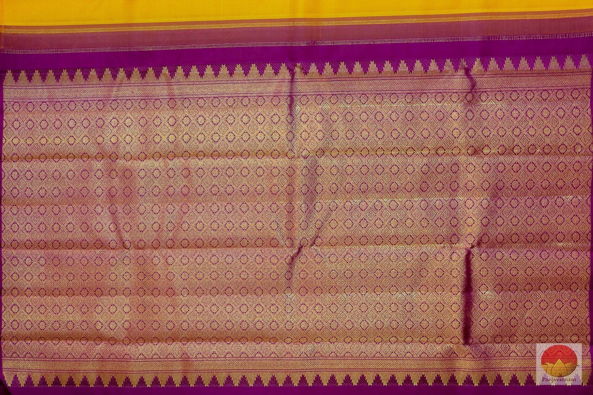 Borderless Handwoven Pure Silk Kanjivaram Saree - Pure Zari - G 1887 Archives - Silk Sari - Panjavarnam