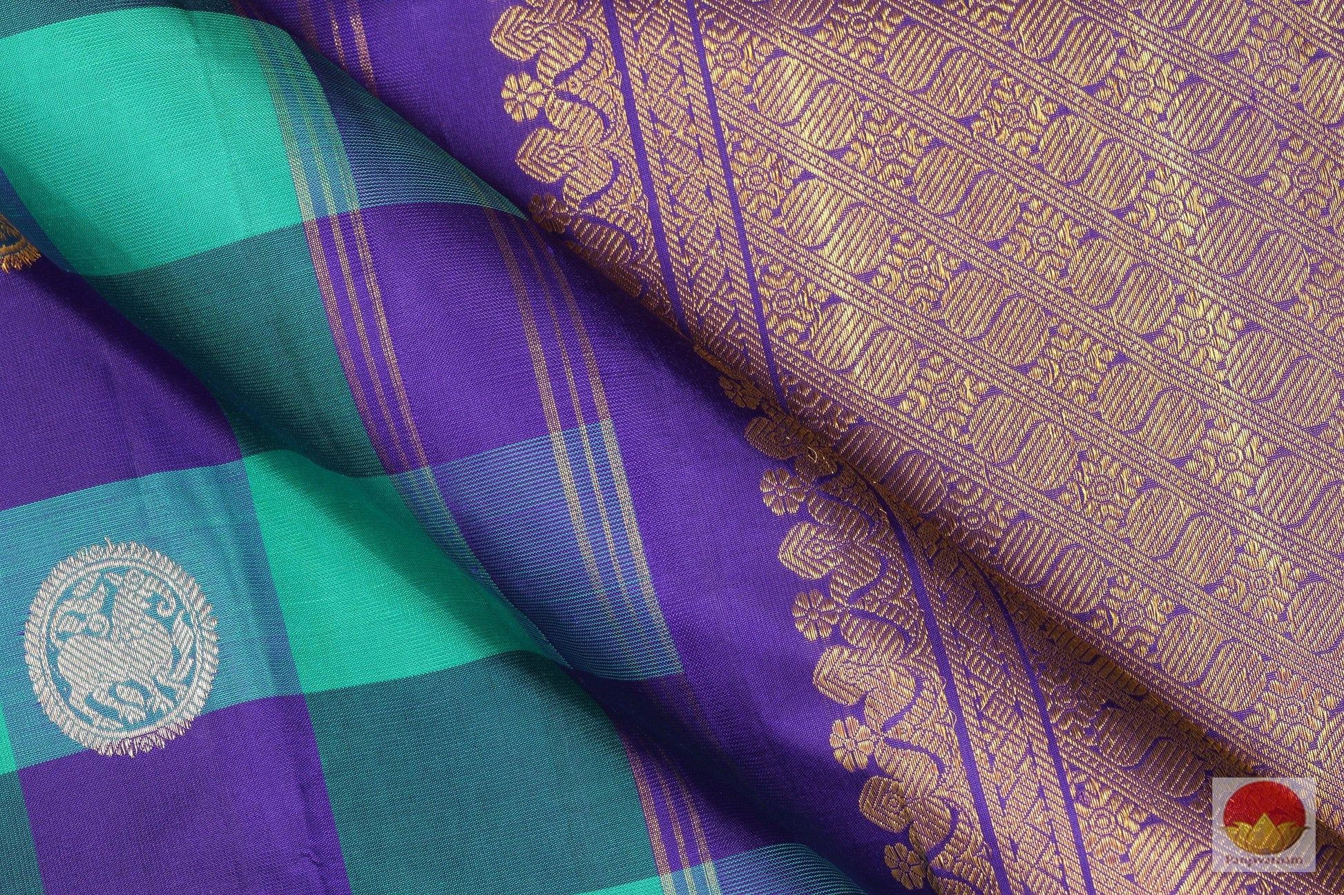 Borderless - Handwoven Pure Silk Kanjivaram Saree - Pure Zari - G 1896 Archives - Silk Sari - Panjavarnam