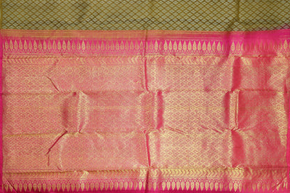 Borderless Handwoven Pure Silk Kanjivaram Saree - Pure Zari - PA 119 Archives - Silk Sari - Panjavarnam