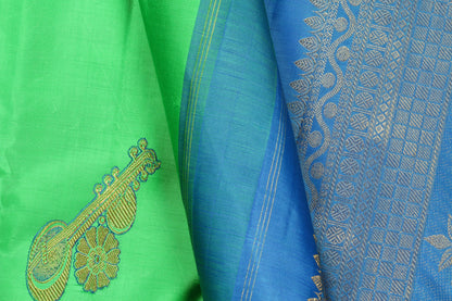 Borderless Handwoven Pure Silk Kanjivaram Saree - Pure Zari - PA 152 Archives - Silk Sari - Panjavarnam