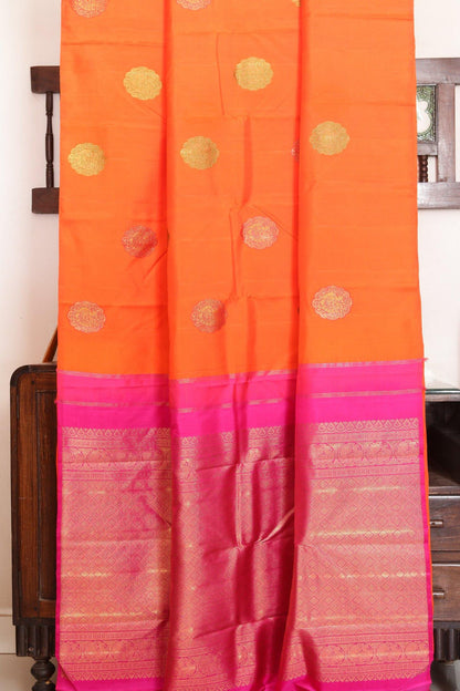 Borderless Handwoven Pure Silk Kanjivaram Saree - Pure Zari - PA 154 Archives - Silk Sari - Panjavarnam