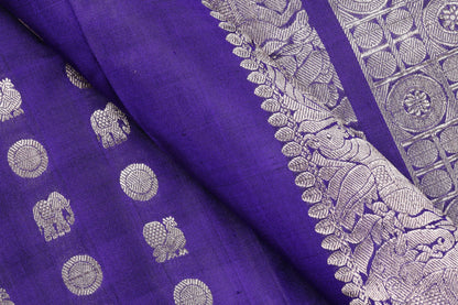 Borderless Handwoven Pure Silk Kanjivaram Saree - Pure Zari - PA 167 Archives - Silk Sari - Panjavarnam