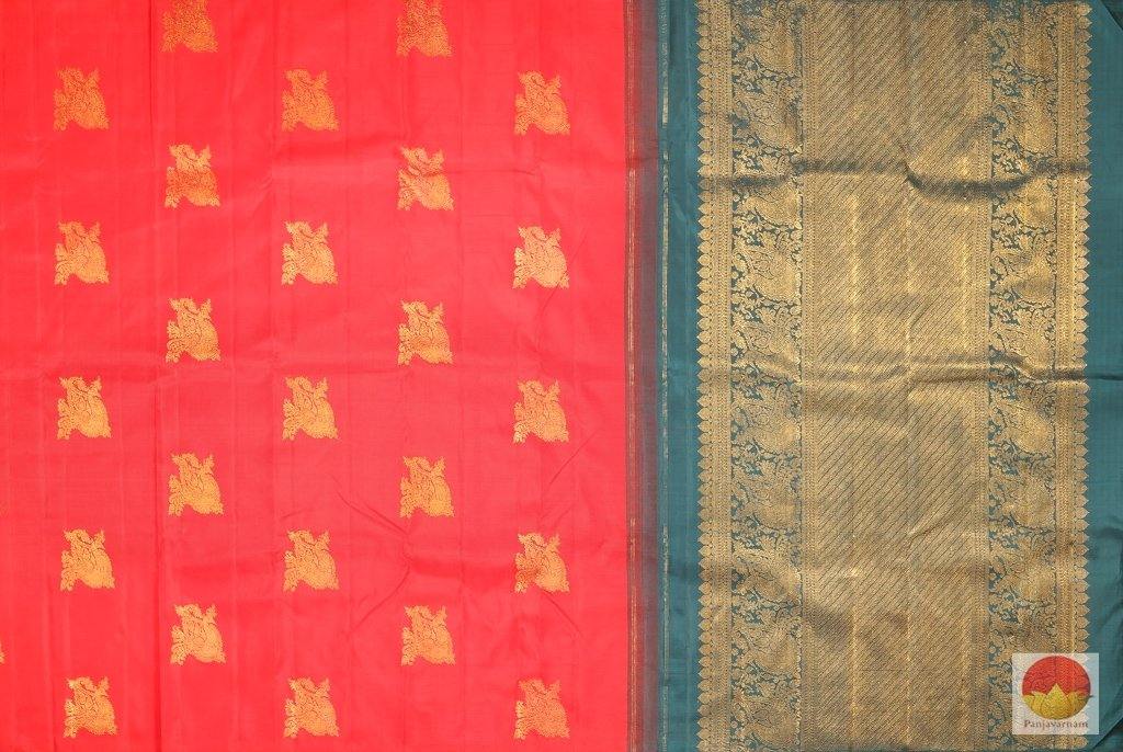 Borderless Handwoven Pure Silk Kanjivaram Saree - Pure Zari - PV 3488 Archives - Silk Sari - Panjavarnam