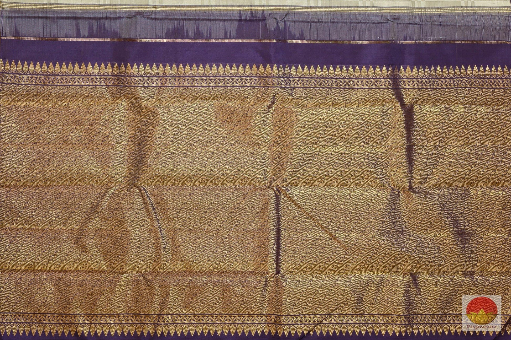 Borderless - Handwoven Pure Silk Kanjivaram Saree - Pure Zari - PV G 1899 Archives - Silk Sari - Panjavarnam