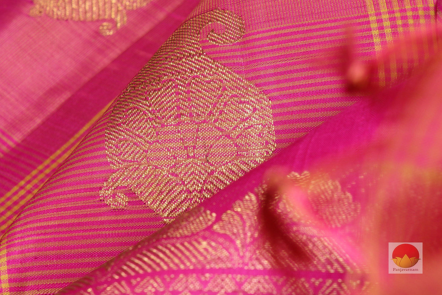 Borderless Handwoven Pure Silk Kanjivaram Saree - Pure Zari - PV SVS 10018 Archives - Silk Sari - Panjavarnam