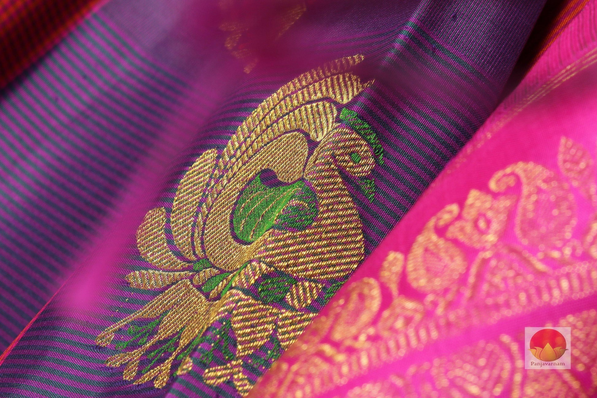 Borderless Handwoven Pure Silk Kanjivaram Saree - Pure Zari - PV SVS 9987 Archives - Silk Sari - Panjavarnam