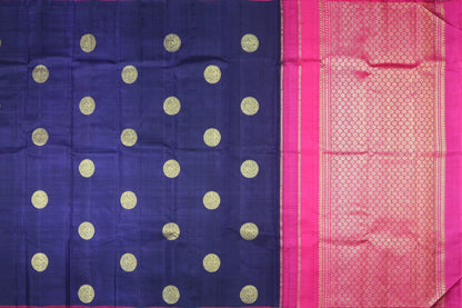 Borderless Handwoven Pure Silk Kanjivaram Saree - Pure Zari - PVM 0518 1400 Archives - Silk Sari - Panjavarnam