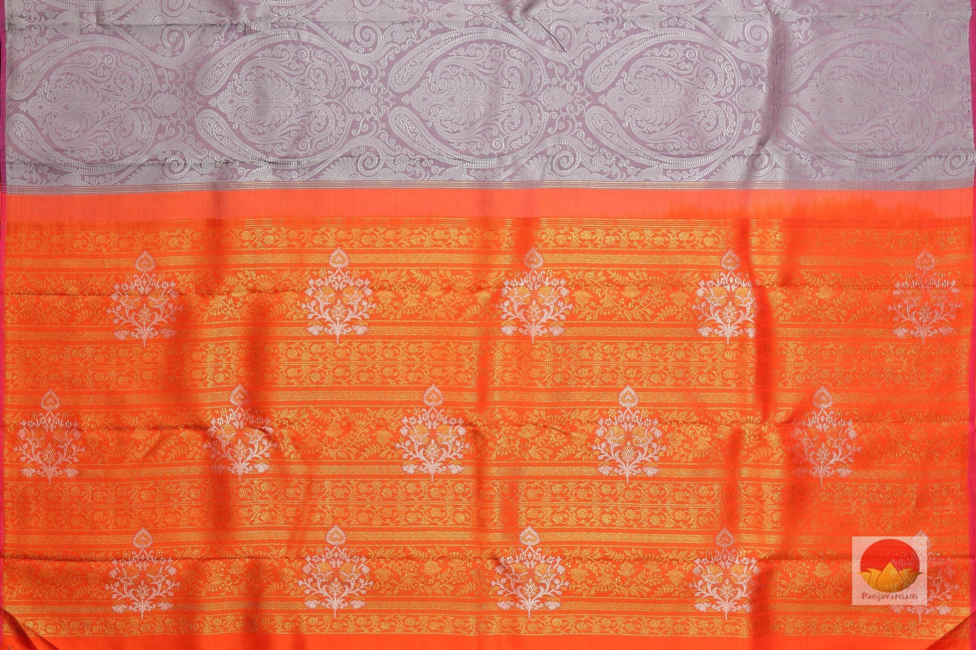 Borderless Handwoven Pure Silk Kanjivaram Saree - Pure Zari - PVVK 155258 Archives - Silk Sari - Panjavarnam