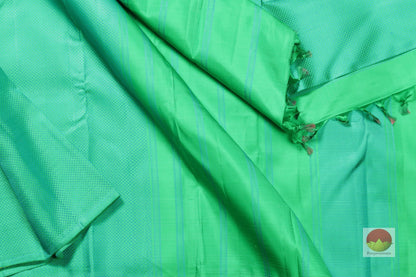 Borderless Handwoven Pure Silk Kanjivaram Saree - Silk Thread Work - PV N 33 Archives1 - Silk Sari - Panjavarnam