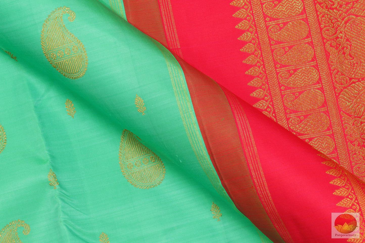 Borderless Handwoven Pure Silk Saree - Pure Zari - PVG 4009 Archives - Silk Sari - Panjavarnam