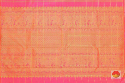 Borderless Handwoven Pure Silk Saree - Pure Zari - PVVL 28 Archives - Silk Sari - Panjavarnam