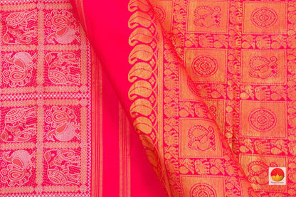 Borderless - Kanchipuram Silk Saree - Handwoven Pure Silk - Pure Zari - PV SRI 5035 - Archives - Silk Sari - Panjavarnam