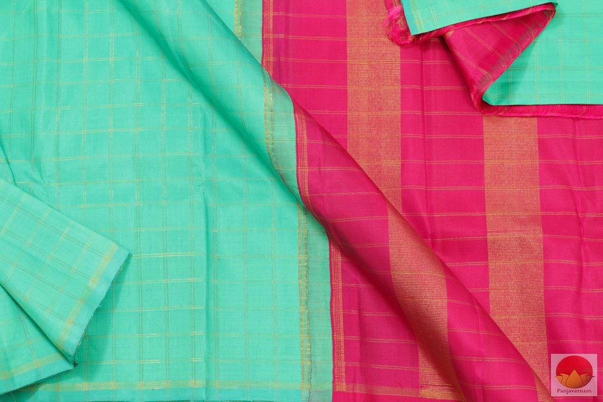 Borderless - Kanchipuram Silk Saree - Handwoven Pure Silk - Pure Zari - PVG 4160 - Archives - Silk Sari - Panjavarnam