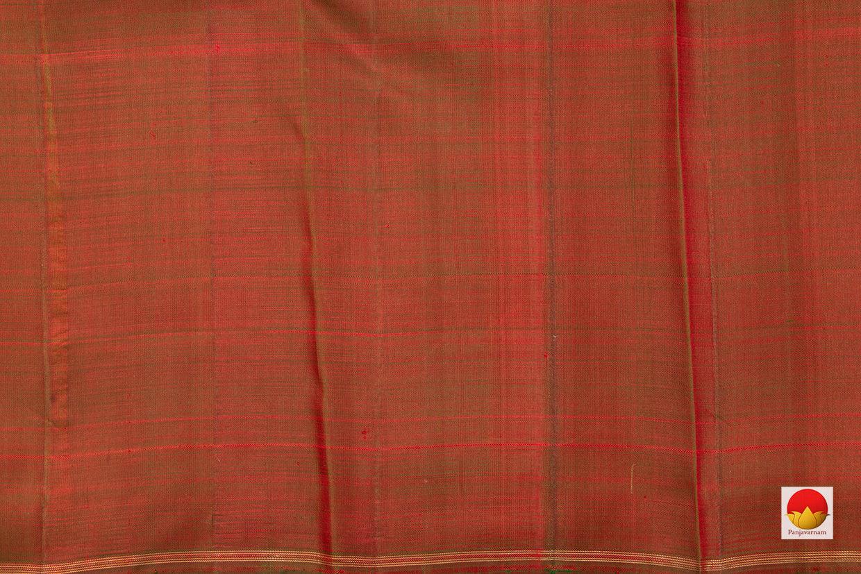 Borderless Multi Coloured Checks Kanchipuram Silk Saree Handwoven Pure Silk Pure Zari For Party Wear PV NYC 494 - Silk Sari - Panjavarnam