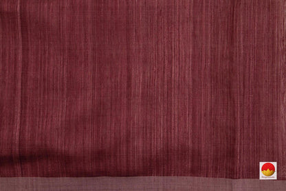 Brown Dhakai Jamdani Jute Matka Silk Saree Handwoven - PV MJ 02 - Dhaka Jamdani - Panjavarnam PV MJ 02