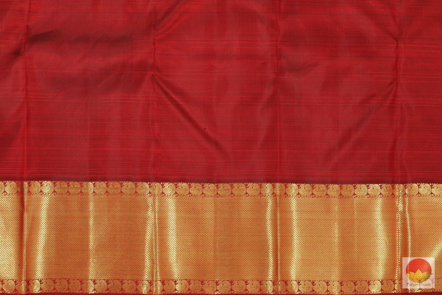 Burgundy & Red - Handwoven Pure Silk Kanjivaram Saree - Pure Zari - PV G 1949 Archives - Silk Sari - Panjavarnam