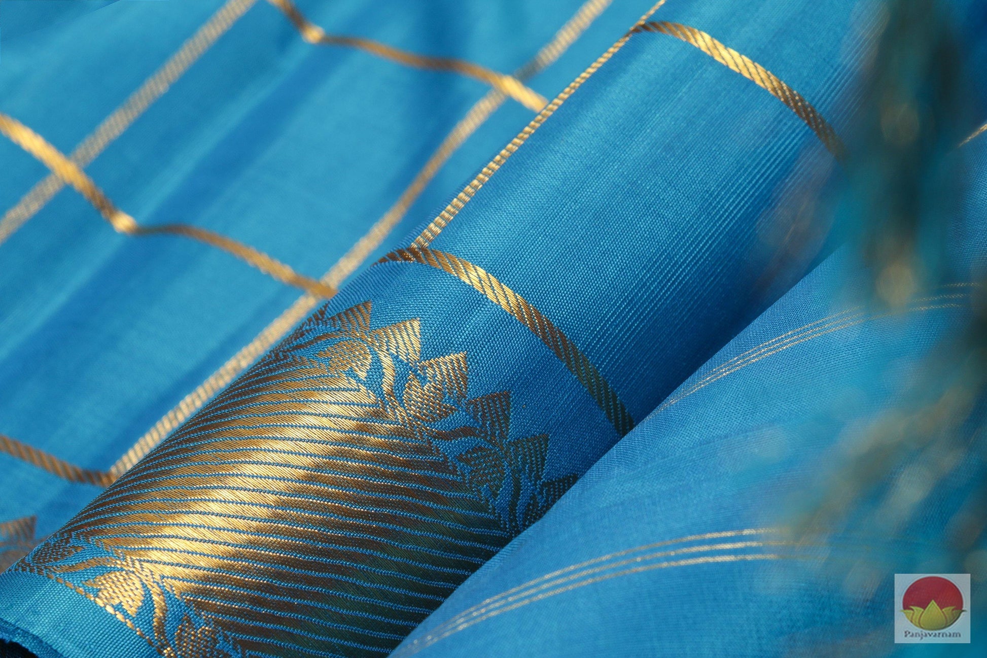 Cobalt Blue - Traditional Design Handwoven Pure Silk Kanjivaram Saree - Pure Zari - PV SVS 12471 Archives - Silk Sari - Panjavarnam