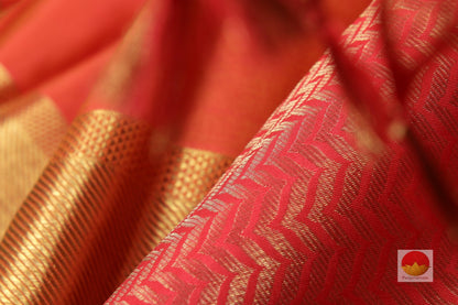 Dual Shade Handwoven Pure Silk Kanjivaram Saree - Pure Zari - PA SVS 3762 Archives - Silk Sari - Panjavarnam