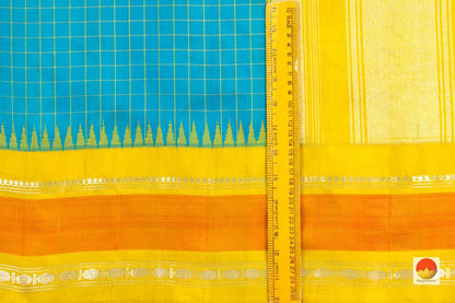 Gadwal Silk Saree - Handwoven Pure Silk - PV GD SRI 02 - Gadwal Silk - Panjavarnam